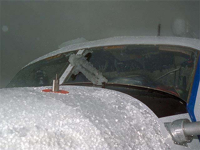 Freezing rain encounter in the NASA Icing Research Aircraft