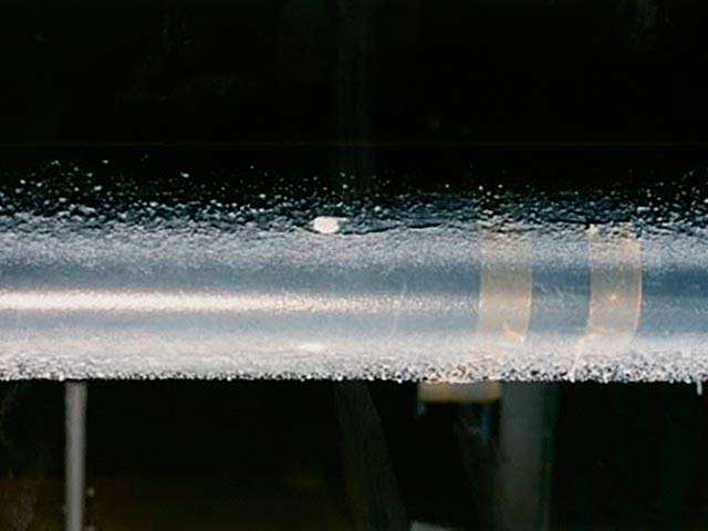 Two-minute ice accretion on a general aviation airfoil