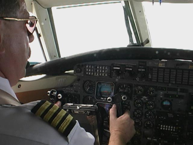 Pilot during aircraft operation