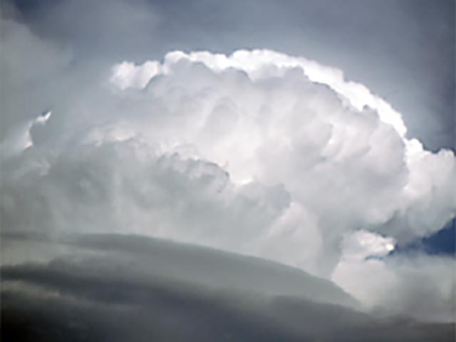 Clouds as seen in flight
