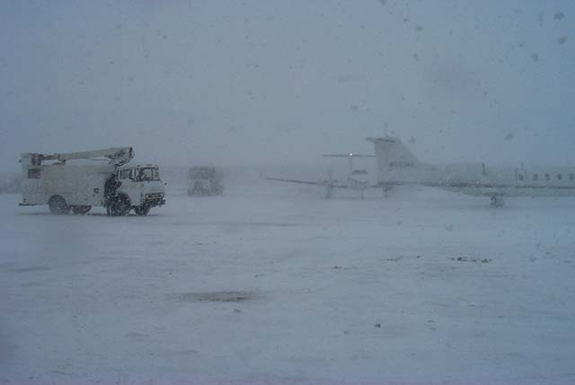 Winter operations in heavy snowfall