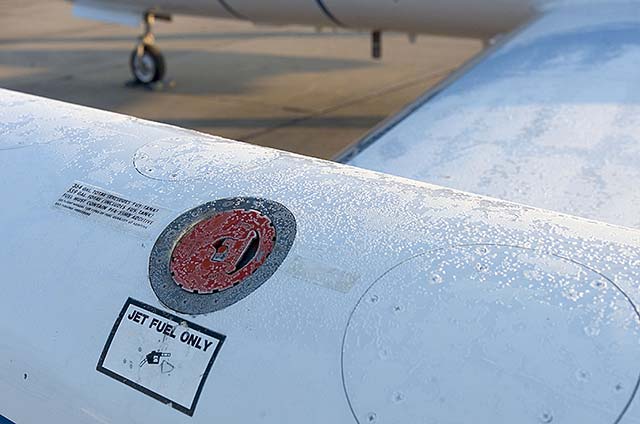Frost on aircraft fuel port