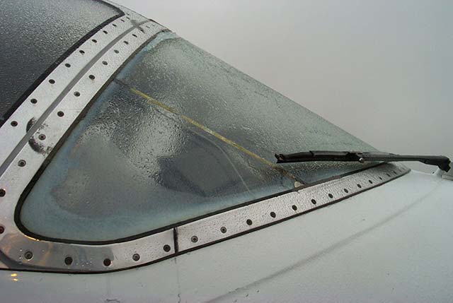 Aircraft in freezing rain